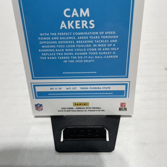 Cam Akers Rams 2020 Panini Donruss Optic Rated Rookie Card #175 LA Rams - Picture 6 of 6